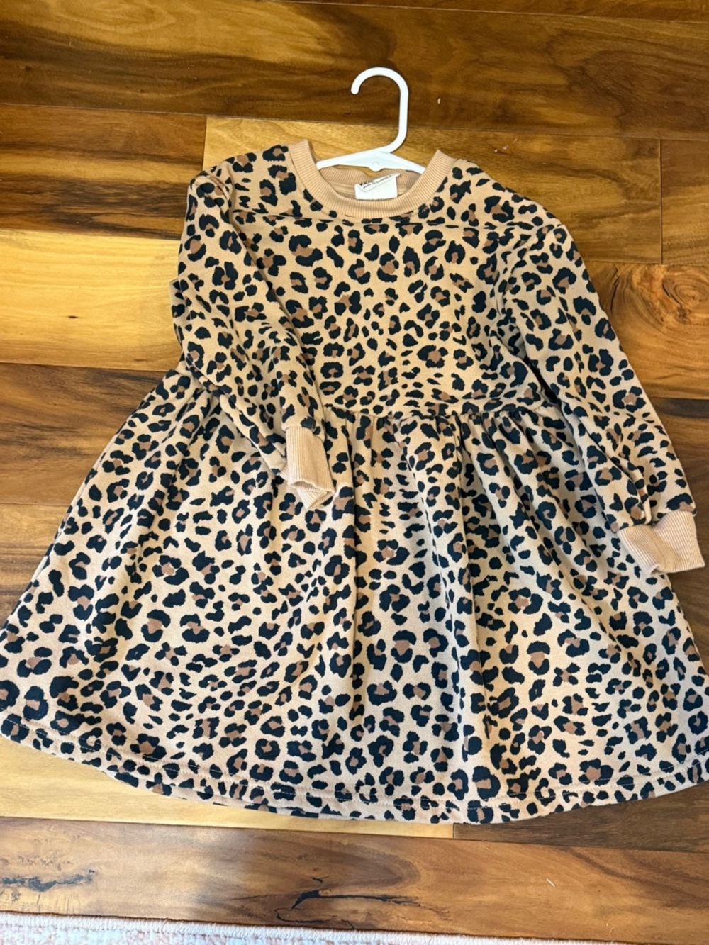 Cotton On Girls Leopard Print Dress - Camel & Black